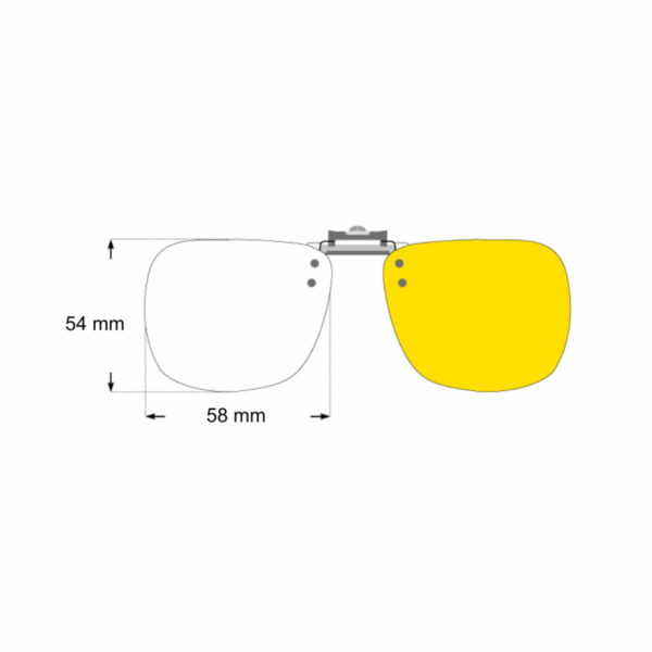 Divers - SC07 CLIP RELEVABLE POLA JAUNE