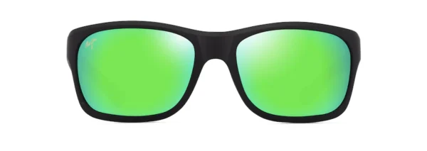 Maui jim - 681 ANO NUI POLA – Matte Black W Green Interior