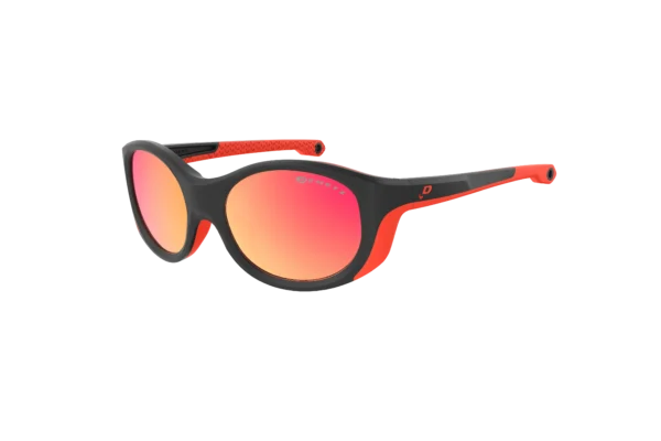 Demetz - LOFTY ENFANT – Noir Mat / Rouge Mat V. Brun Miroir Rouge Cat.3